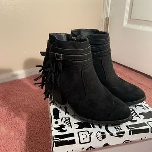 Suede booties